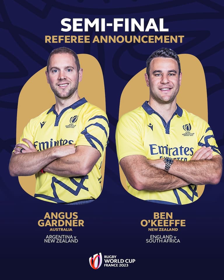 RWC 2023 Semifinal Match Officials