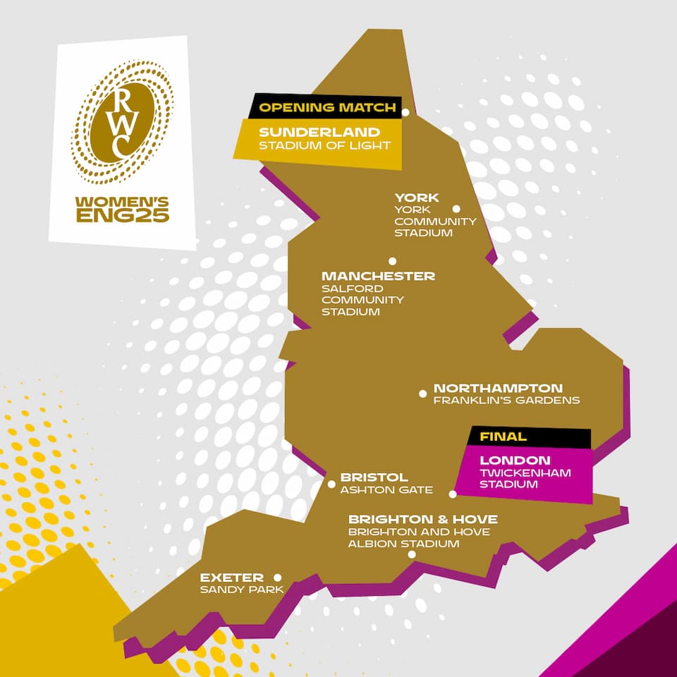 Women’s Rugby World Cup England 2025 Venues
