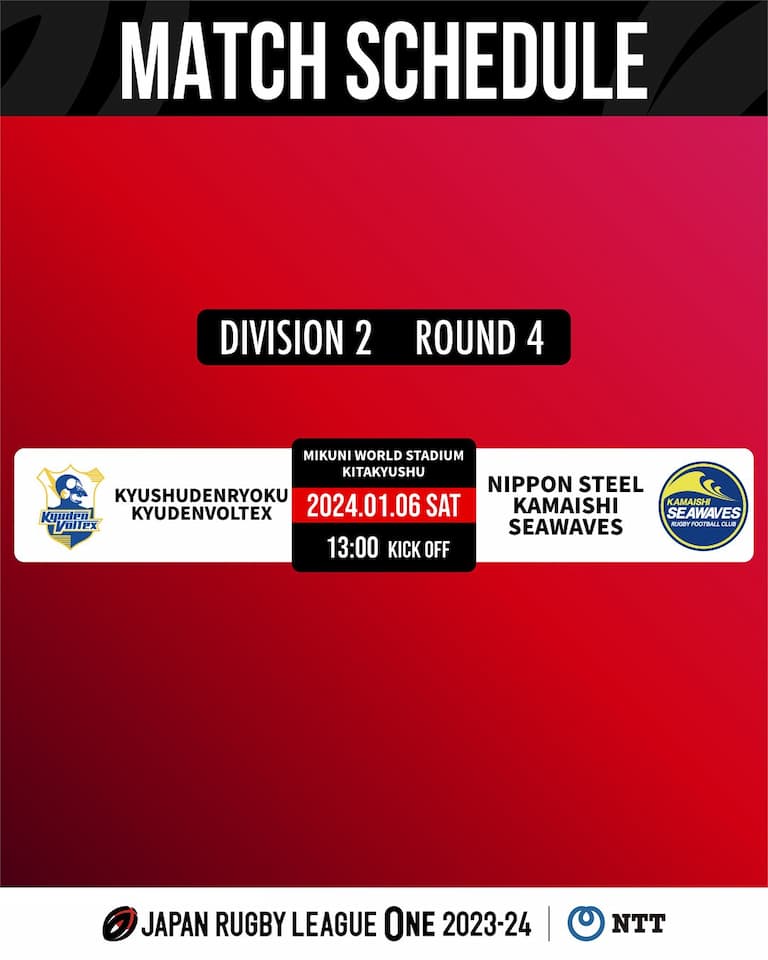 Division Two JRLO 2023-2024 – Round 4 Fixtures
