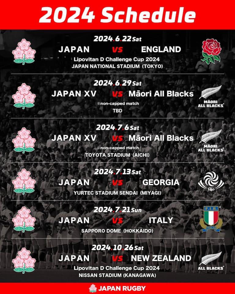 2024 International Rugby - Japan And NZ