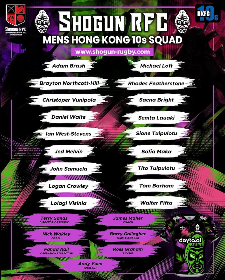 Shogun Rugby Men - HKFC 10s 2024