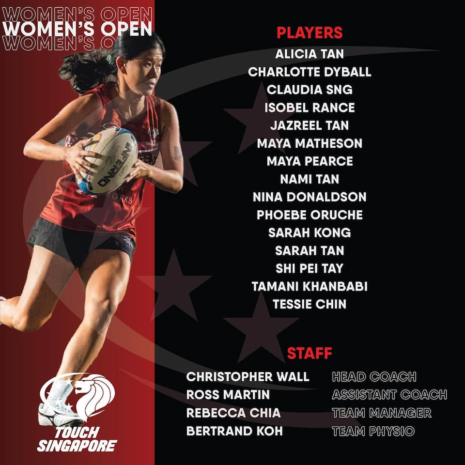 Touch Singapore (TSG) TWC 2024 Squads
