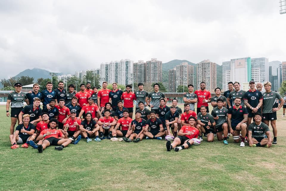 HKCR and Japan 7s men in the leadup to the Melrose Claymores 2024