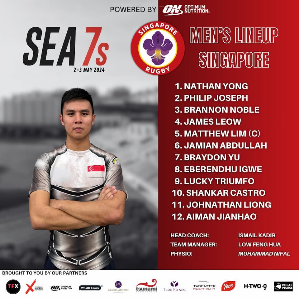 Singapore Men 7s - SEA 7s squad 2024