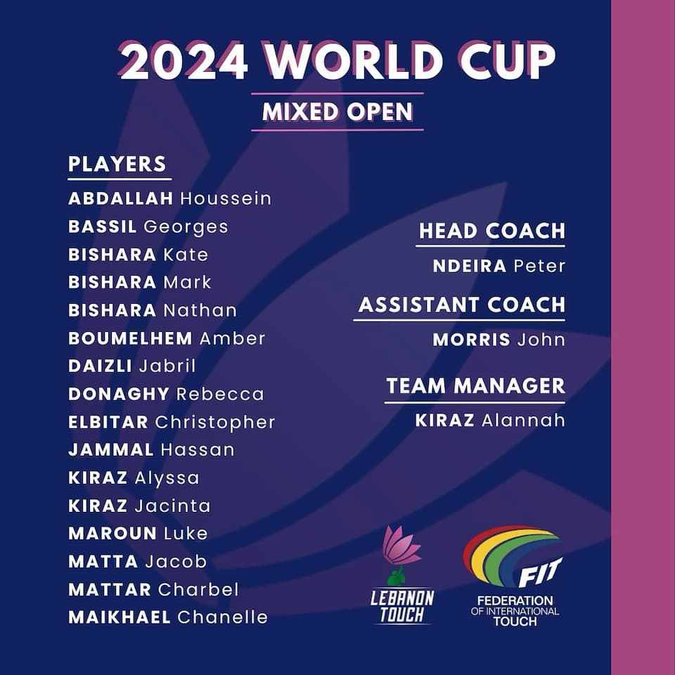 Lebanon Mixed Open TWC 2024 Squad
