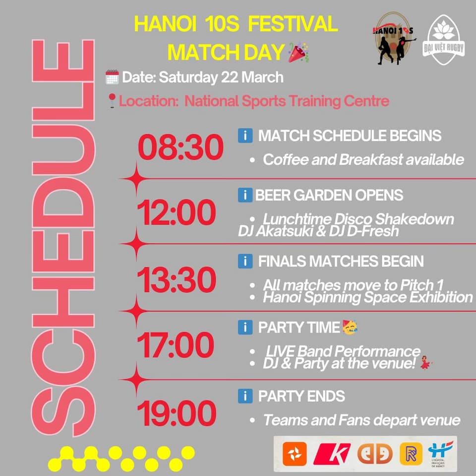 Hanoi 10s 2025 Schedule