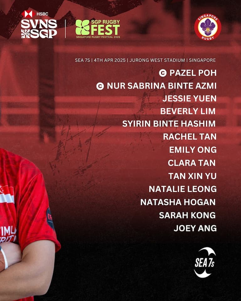 Singapore Women's 7s Squad SEA 7s 2025