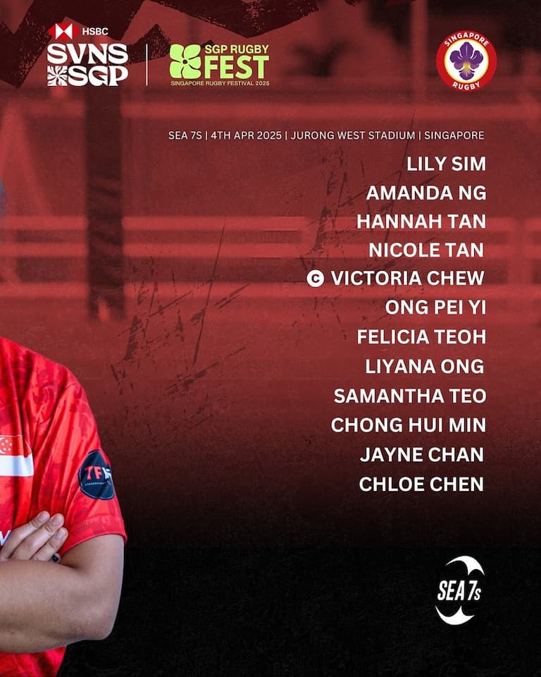 Singapore Women's 7s Squad SEA 7s 2025