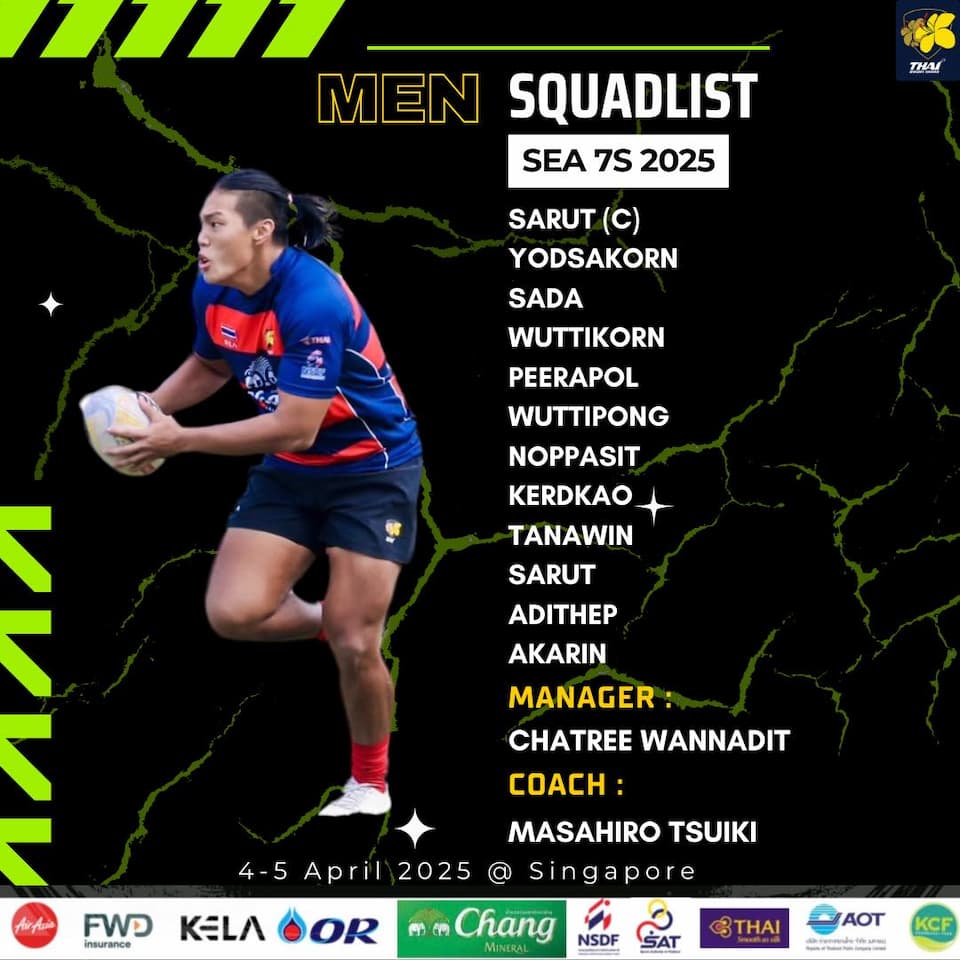 Thailand men's 7s Squad SEA 7s 2025