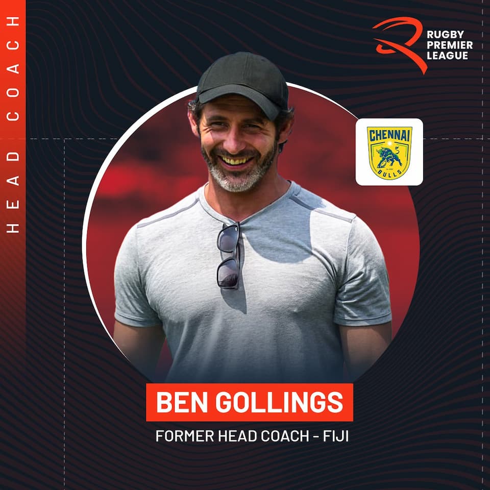 Rugby Premier League 2025 Coahes - Ben Gollings