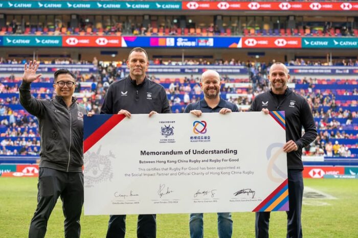 Rugby For Good and Hong Kong China Rugby Sign MoU