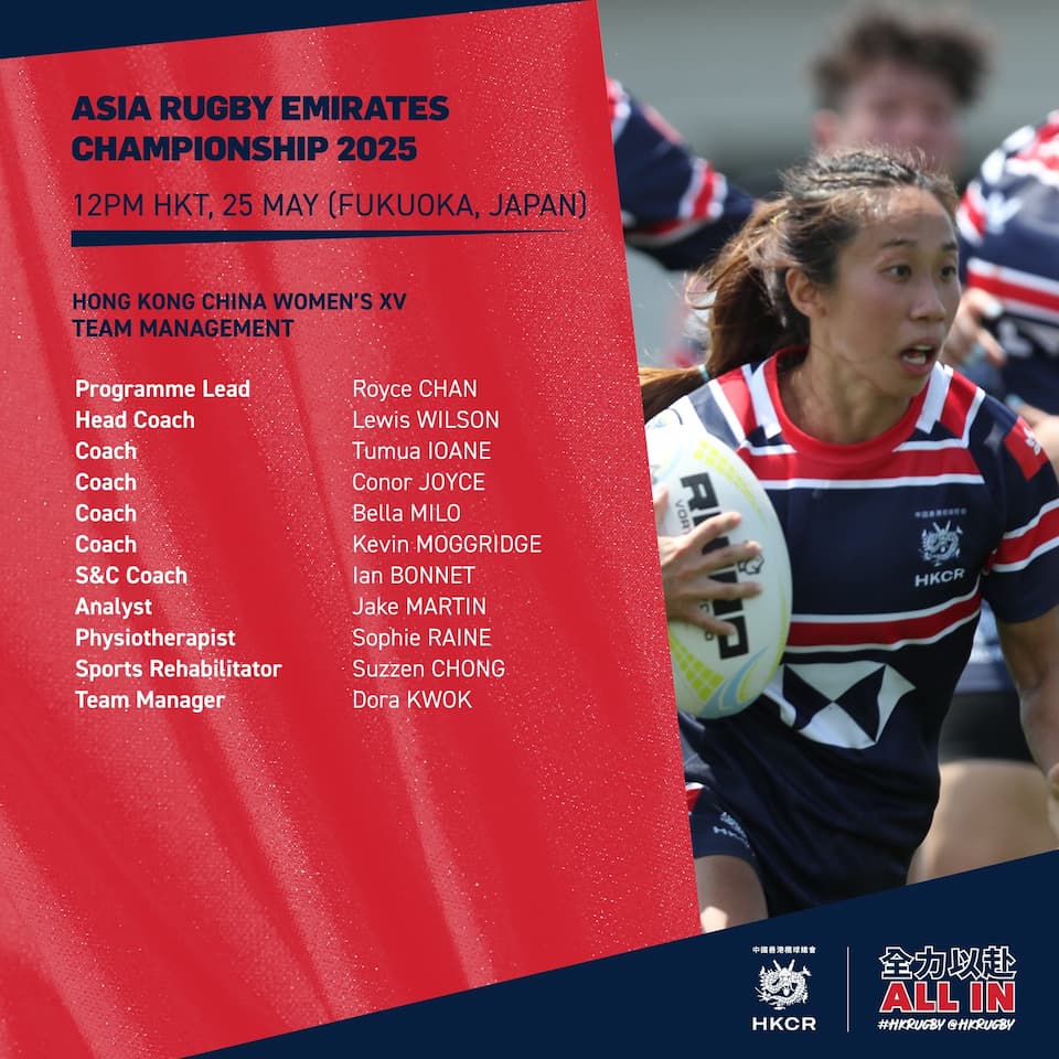 Matchday Squad – Hong Kong China vs Japan AREWC 2025