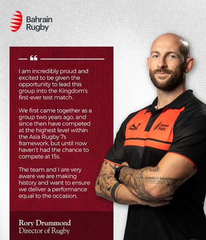 Rory Drummond - Bahrain Director of Rugby