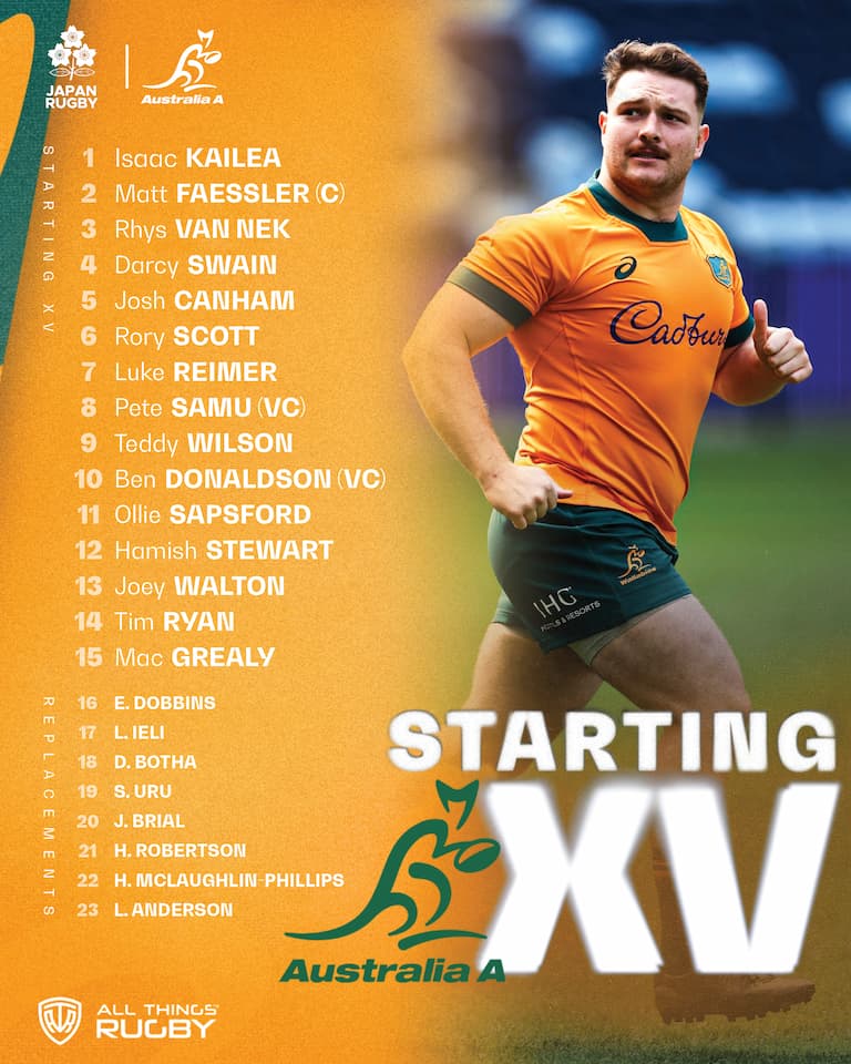 Australia A Squad vs Japan XV - Asahi Super Dry Challenge 2025